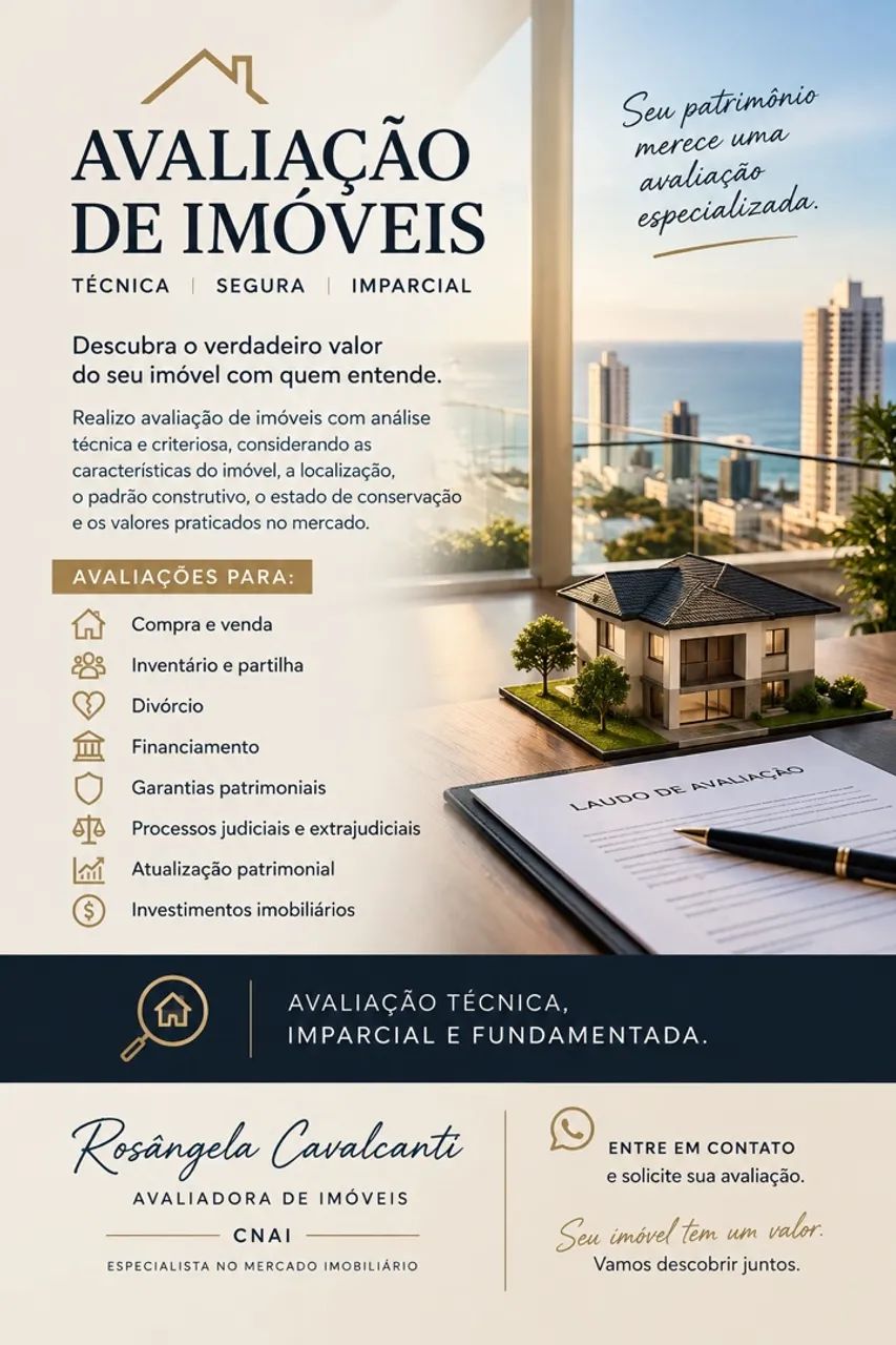 AVALIAÇÃO DE IMÓVEIS | AVALIADORA COM CNAI
