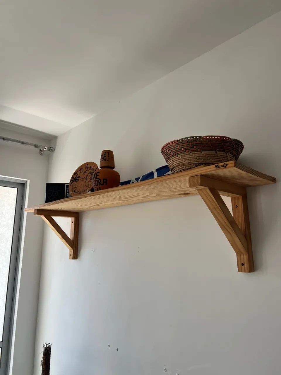     Rack de Madeira Pinus + Prateleira | Lindo e Conservado - Foto 5