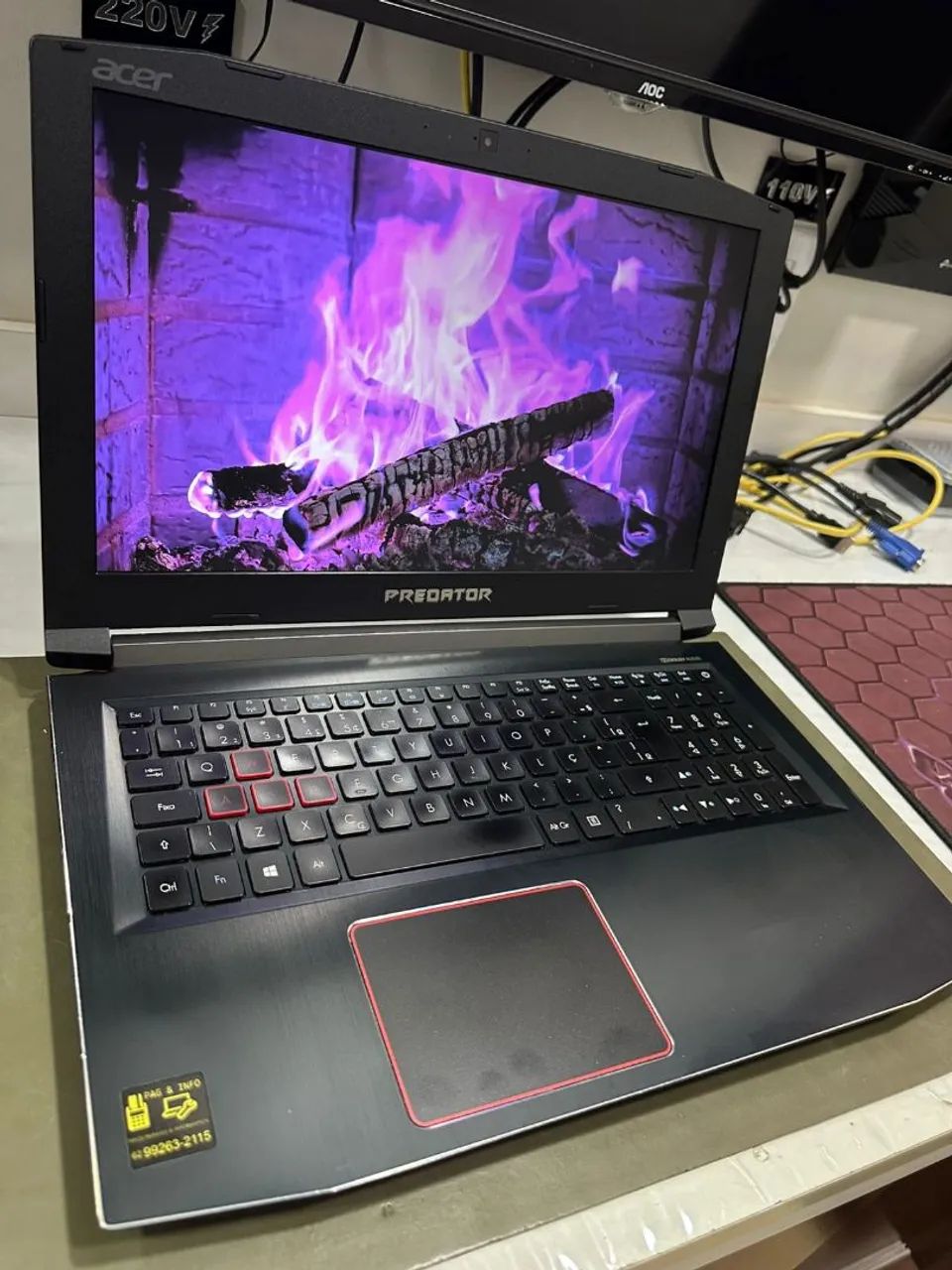 Notebook gamer com placa dedicada Acer  - Foto 3