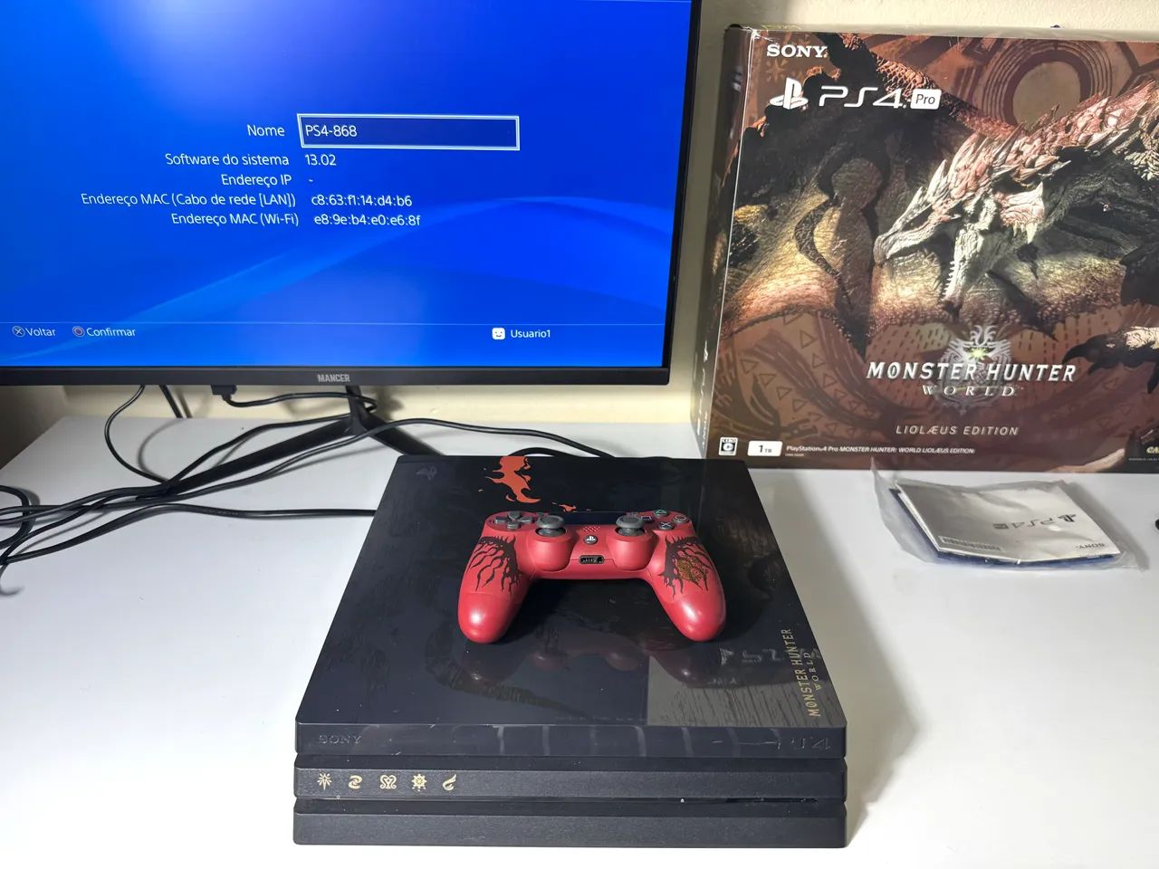 Ps4 pro edição monster hunter  - Foto 4