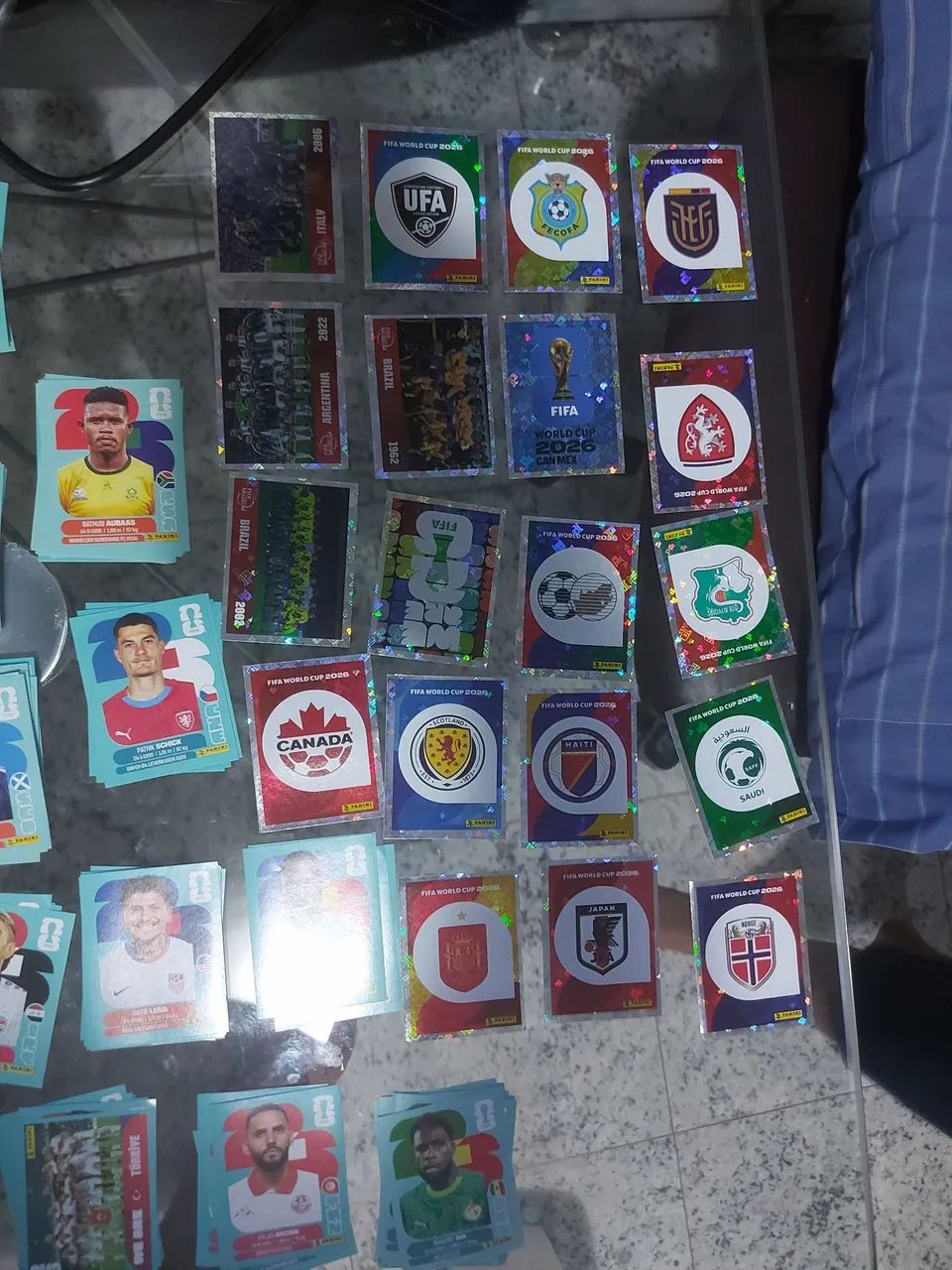 Troca de figurinha do almoço da copa de 2026