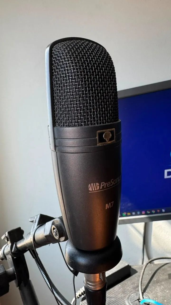 Microfone Condensador M7 Presonus + Suporte com pop filter - Foto 5