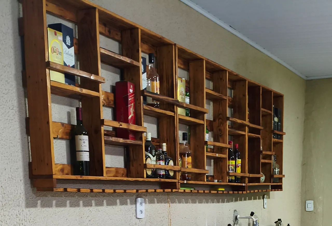 Prateleiras de bebidas