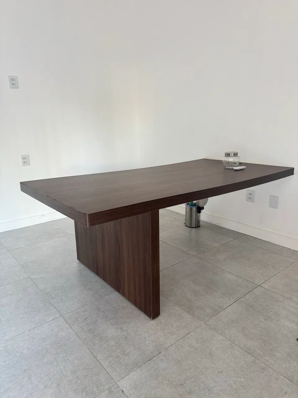 Mesa de escritório MDF marrom
