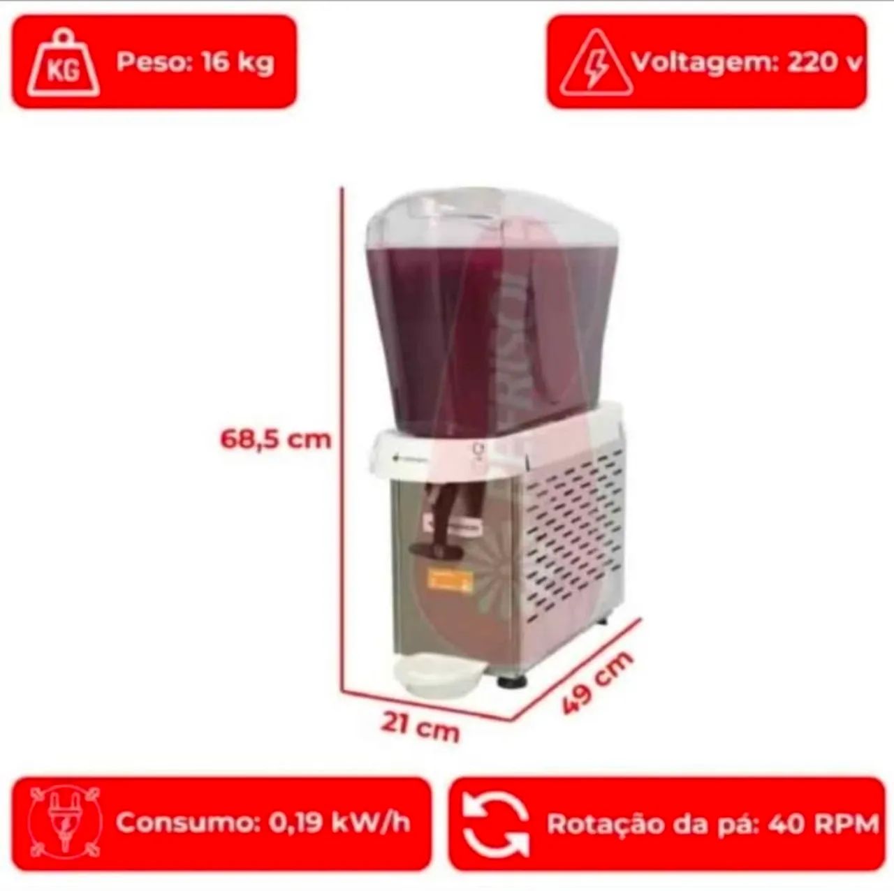 Refresquera Venâncio 16L 1 Cuba - Foto 2