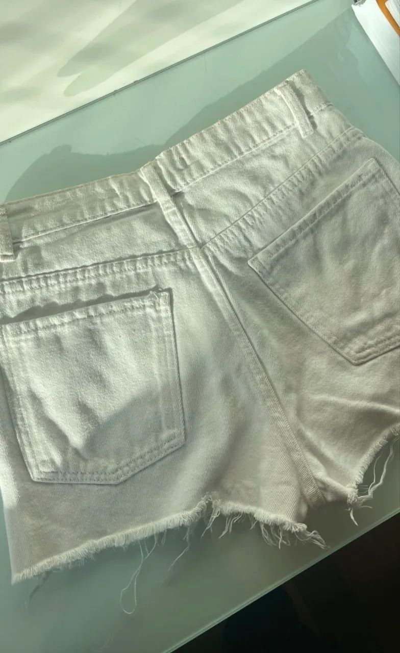 Short branco jeans  - Foto 2