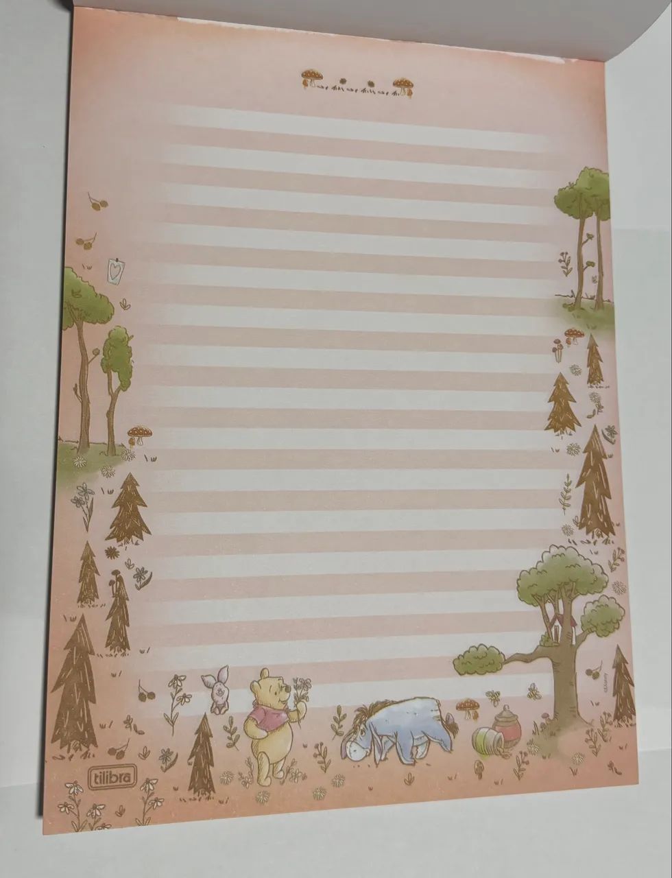 Papel de carta Winnie the Pooh Tilibra - Foto 4
