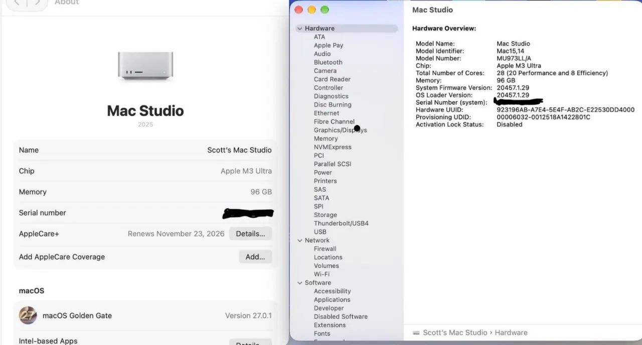 M3 Ultra Mac Studio 96GB / 1 TB  - Foto 3