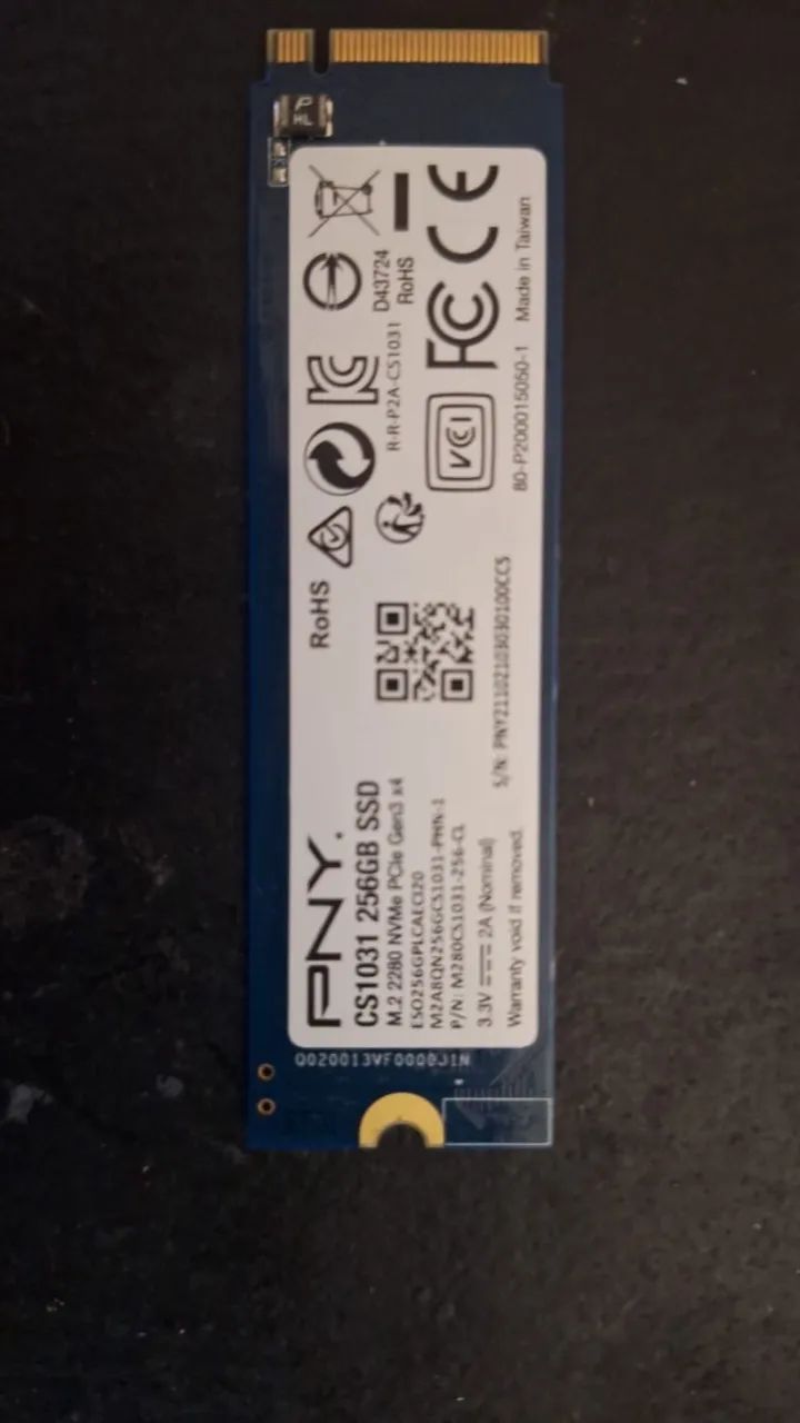 Ssd 256gb Nvme m.2