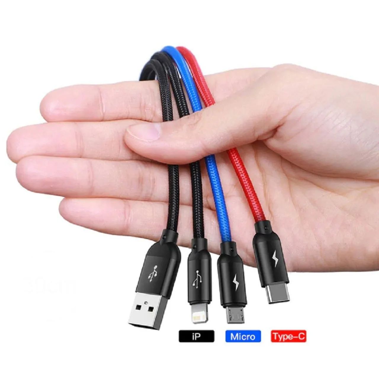 Baseus cabo usb 3 in 1  - Foto 2