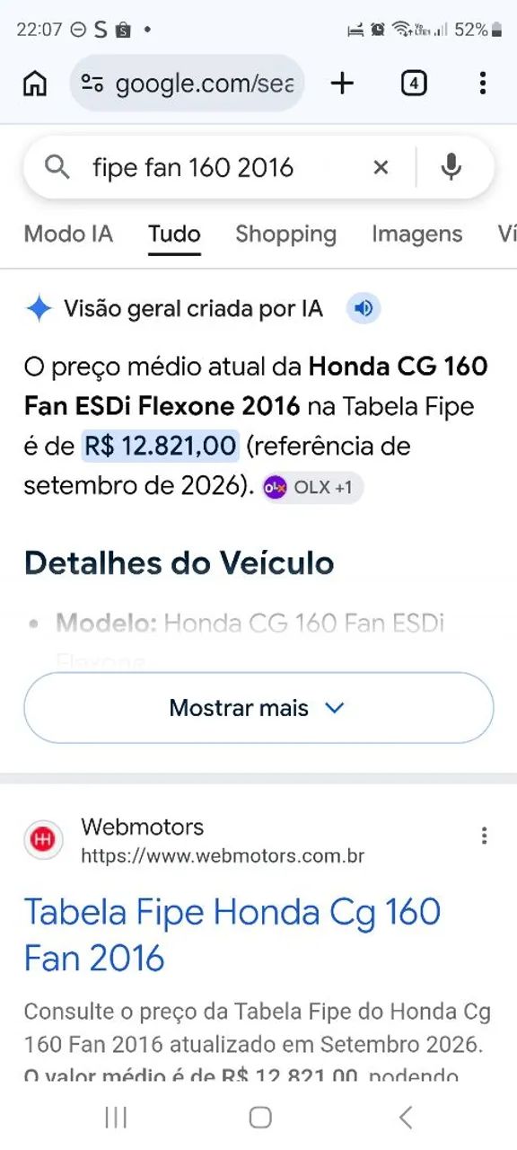 Cg Fan 160 em dia - Foto 4