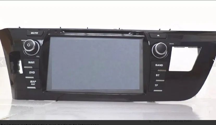 Central Multimídia Corolla 14 15 16 17 Gli Nova na caixa Aikon Gps