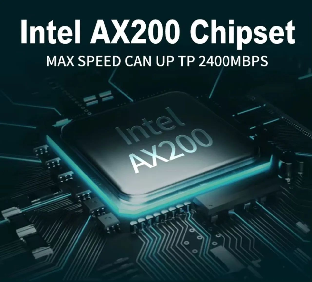 Placa de rede Wi-Fi 6 AX200 PCIe + Bluetooth 5.2 - Foto 2