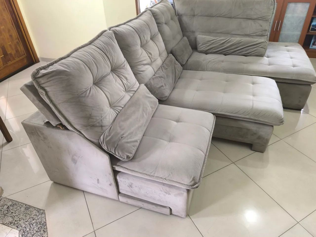 Sofá retrátil luxo Moderno - vira cama casal  - Foto 2