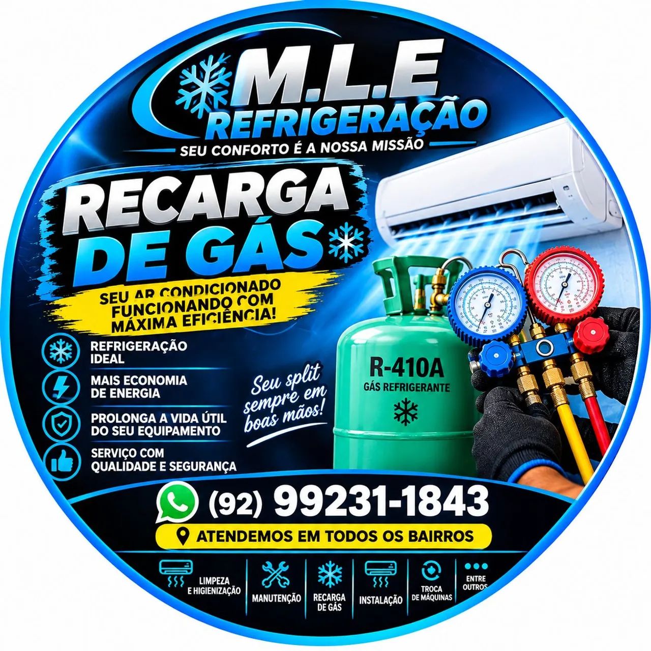 Limpeza de ar condicionado split 