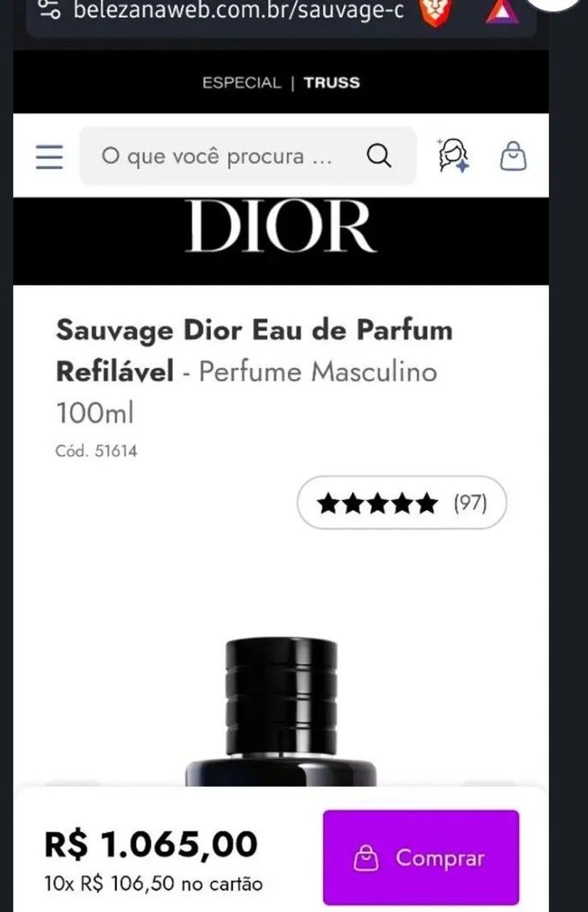 perfume salvage dior 100 ml - Foto 5