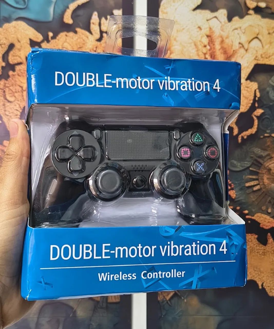 CONTROLE SEM FIO BLUETOOTH PARA PS4 PC CELULAR SMART TV ANDROID E IOS - Foto 5