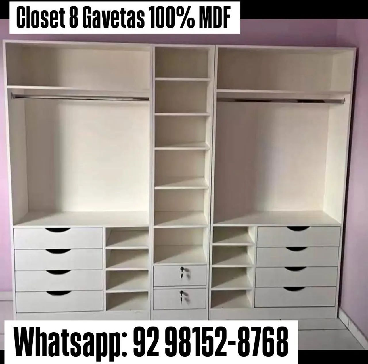 Closet modelos modernos e com bastante espaço  - Foto 2