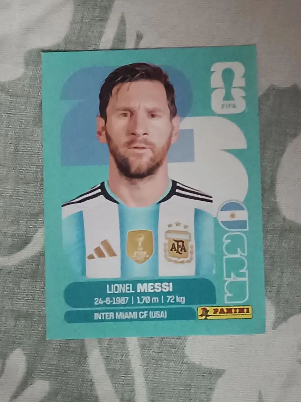 Figurinha Lionel Messi?
