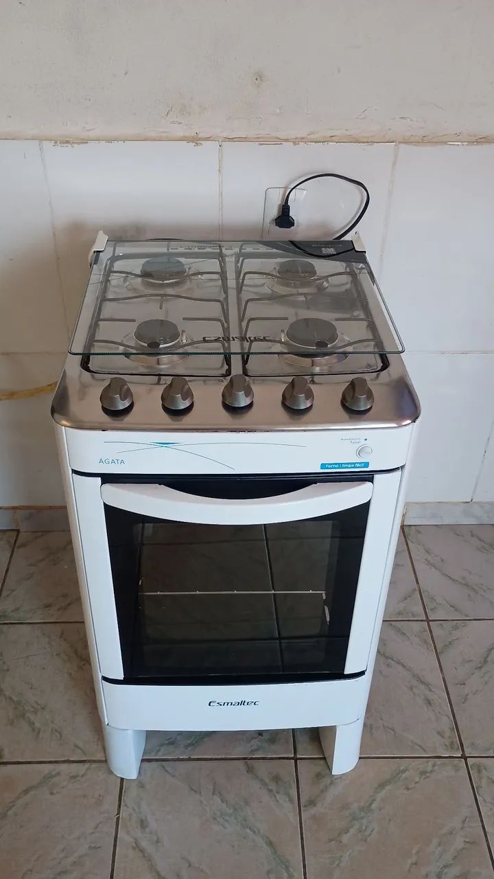 Fogão 4bocas esmaltec elétrico 