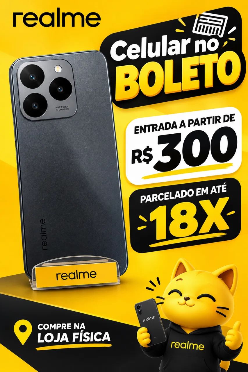 Celular no boleto 
