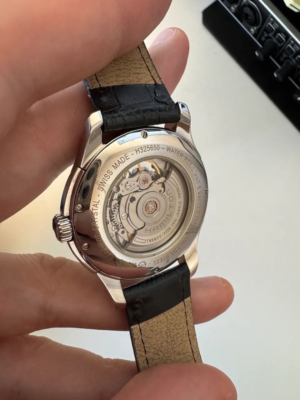 Relógio Hamilton Jazzmaster Open Heart H325651 - Foto 4