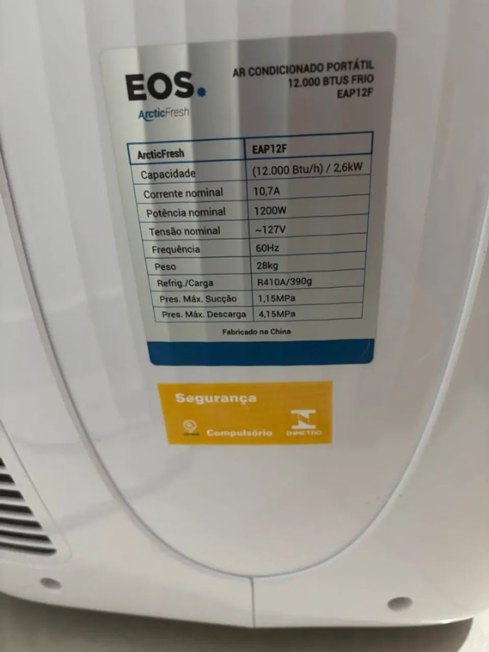 Ar condicionado portátil EOS 12000 BTUS - Foto 3