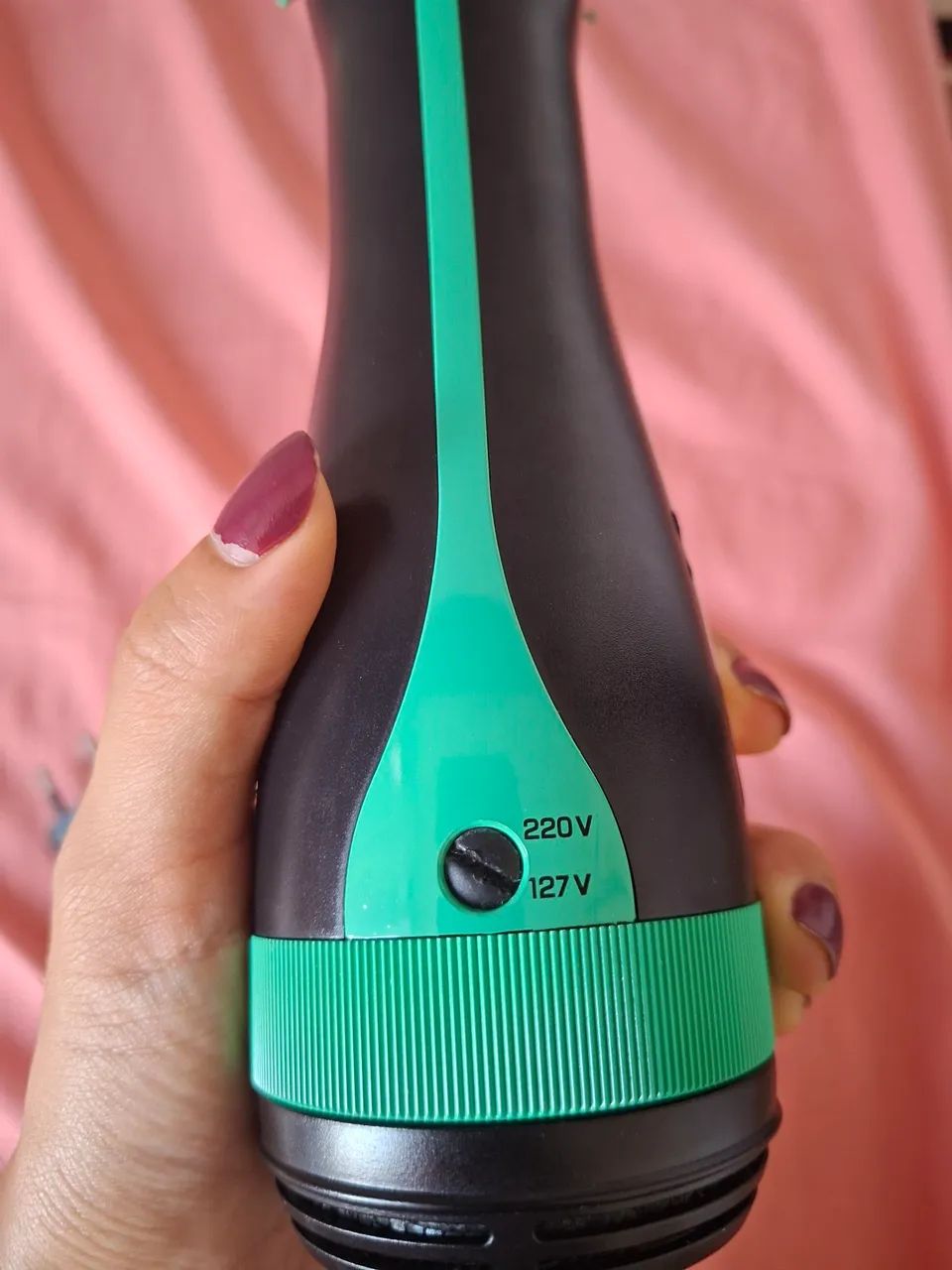 Escova Secadora GA.MA Italy Babosa Brush 3D 1200W/1300W Preta/Verde - Bivolt - Foto 4
