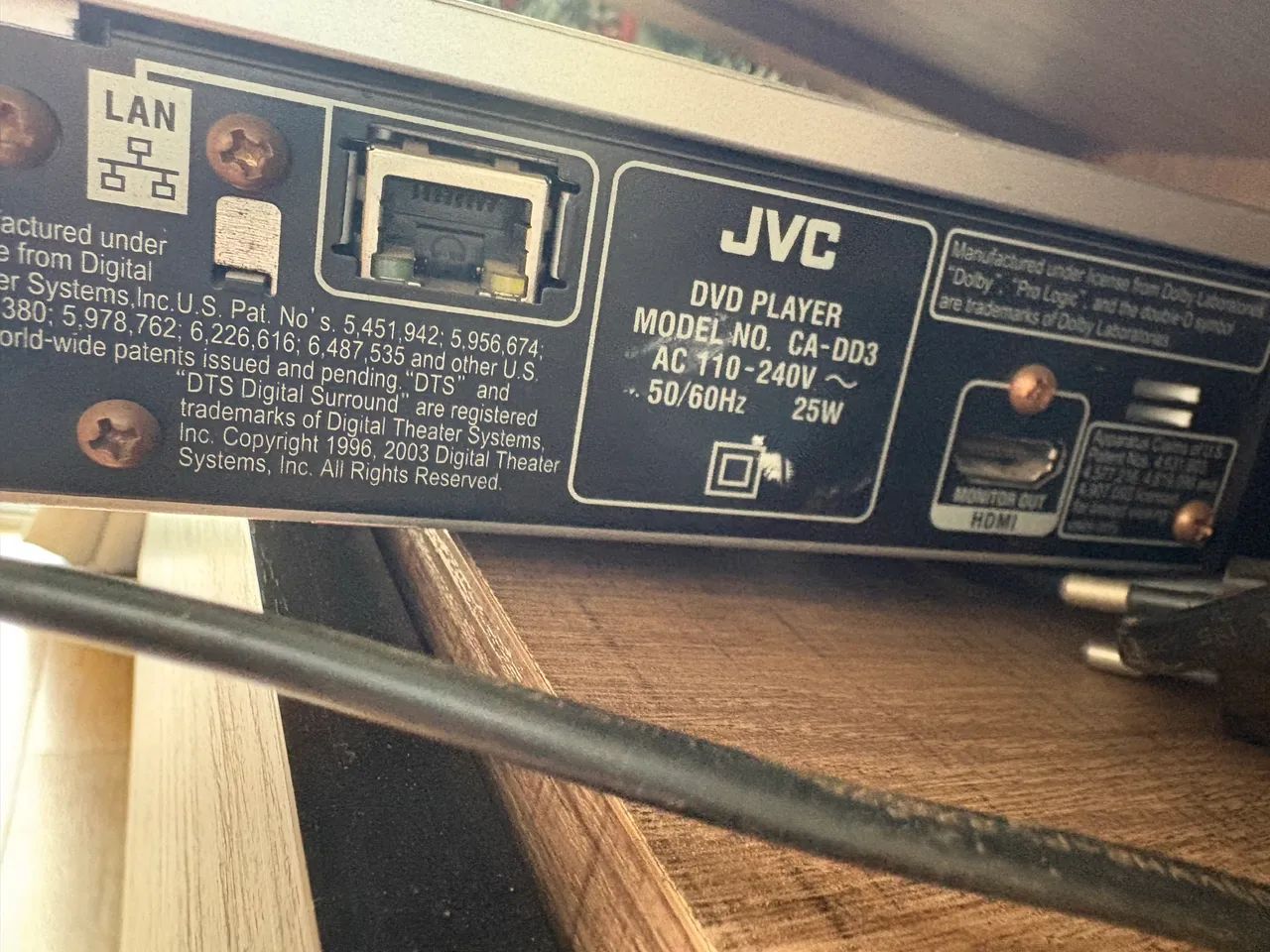 DVD- Home theater JVC