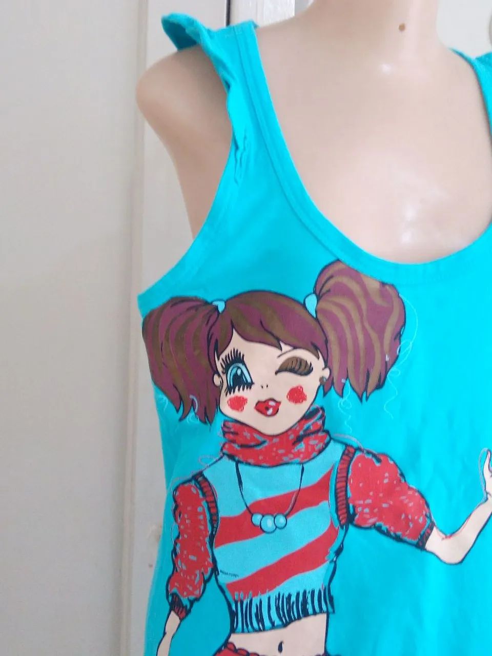 Camiseta regata Zara tam g - Foto 5