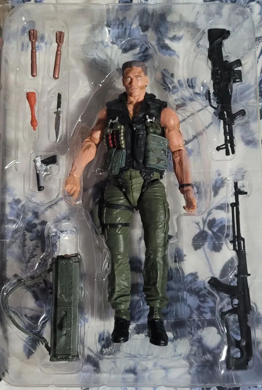 Boneco John Matrix Commando Neca action figure soldado - Hobbies e