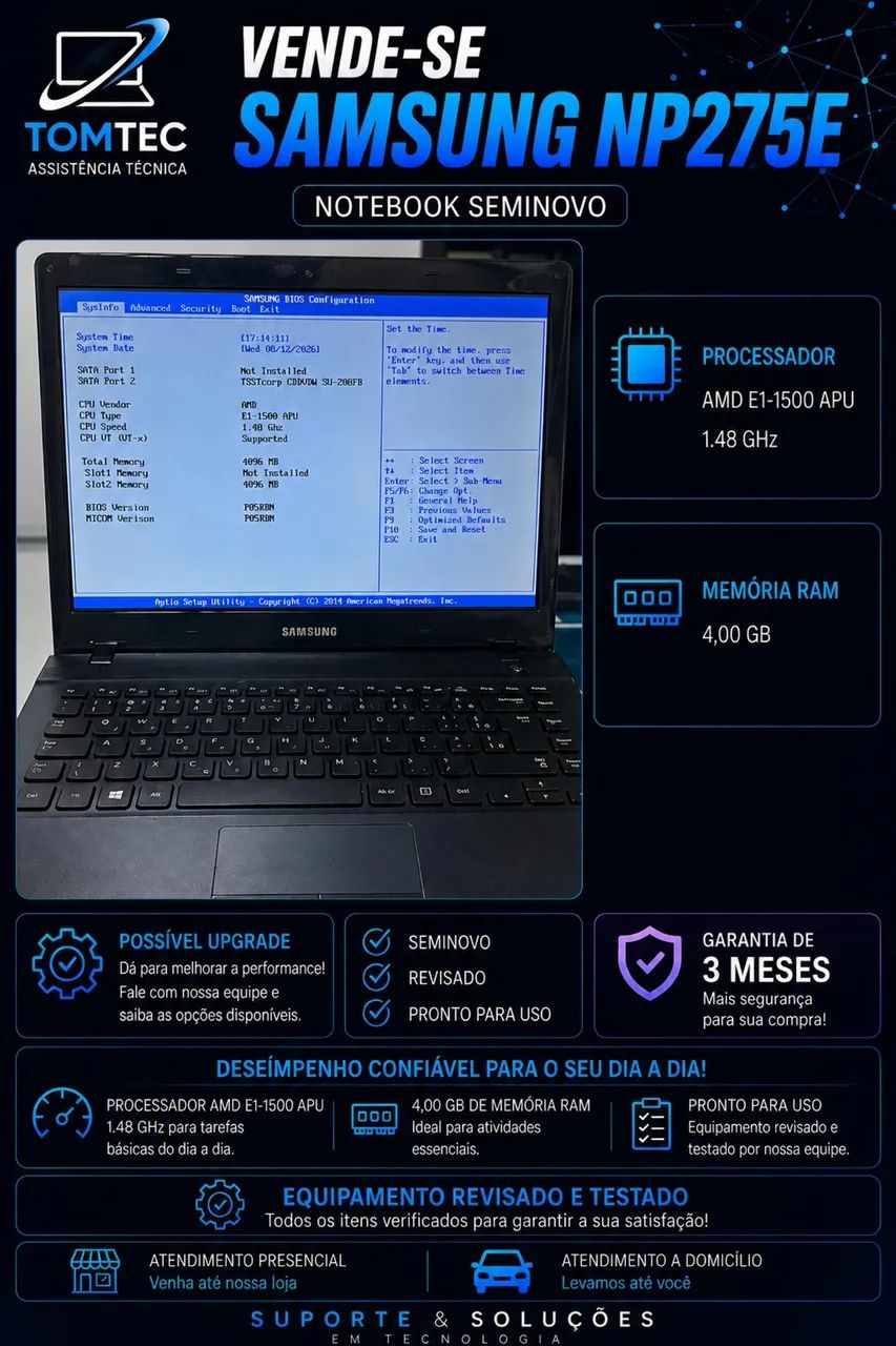 Notebook?s semi novos com garantia!!!