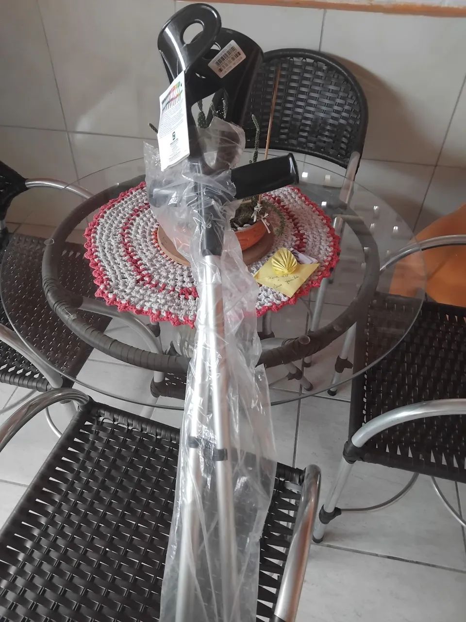 Muleta canadense nova com regulagem 