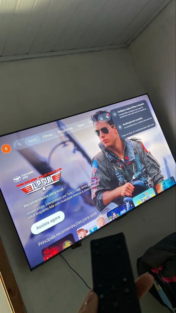 Tv smart 65 polegadas 4k TCL com caixa e controle e pezinho - Foto 4