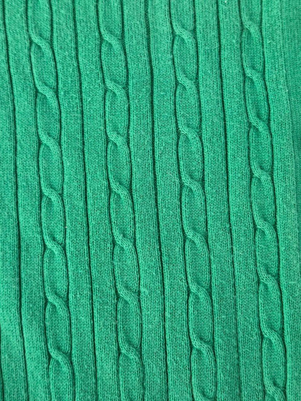 Cardigan Tricot Verde Tommy Hilfiger Algodão Pima P - Foto 4