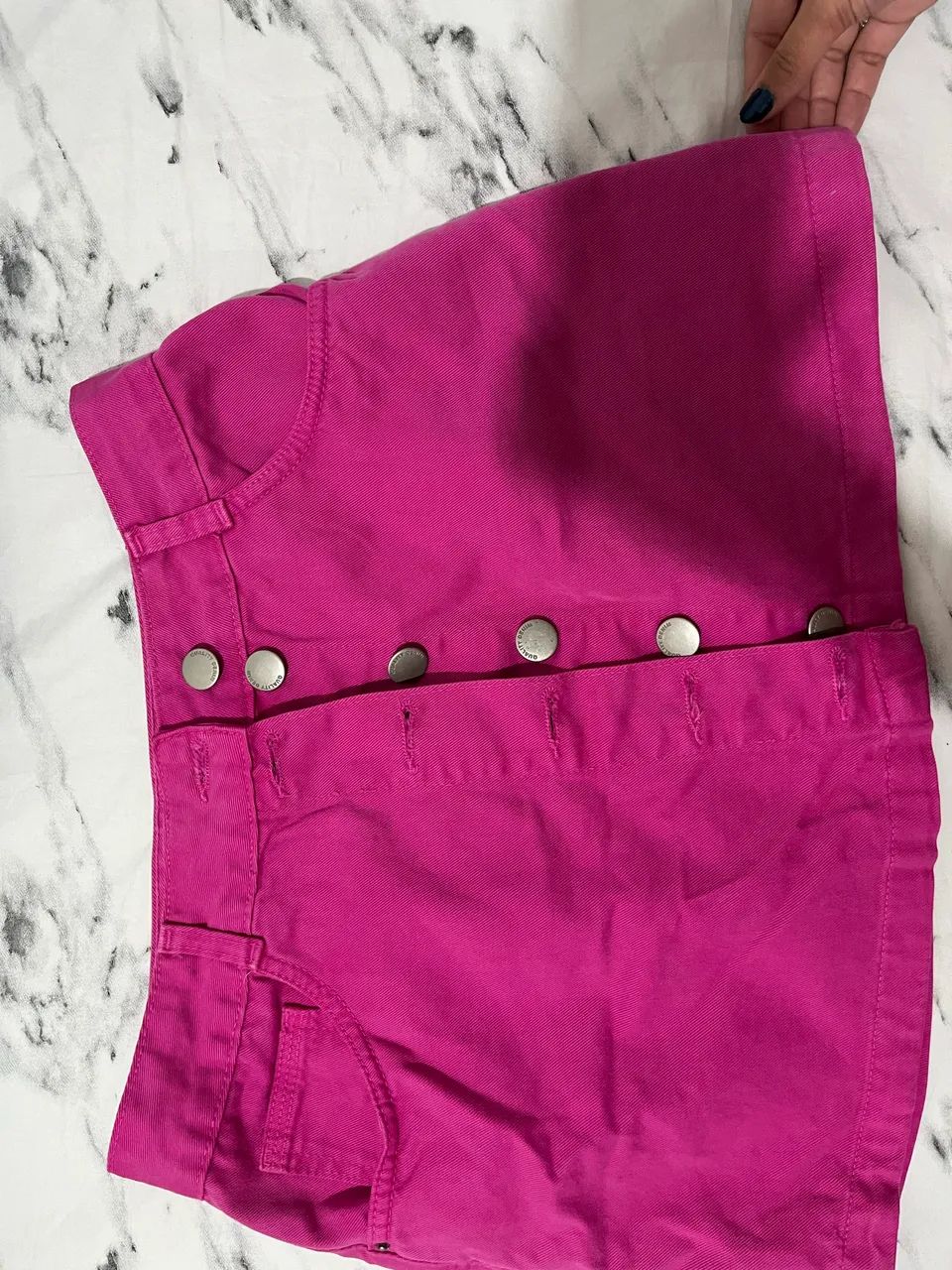 Saia jeans rosa Marisa, usada 2 vezes.  - Foto 4