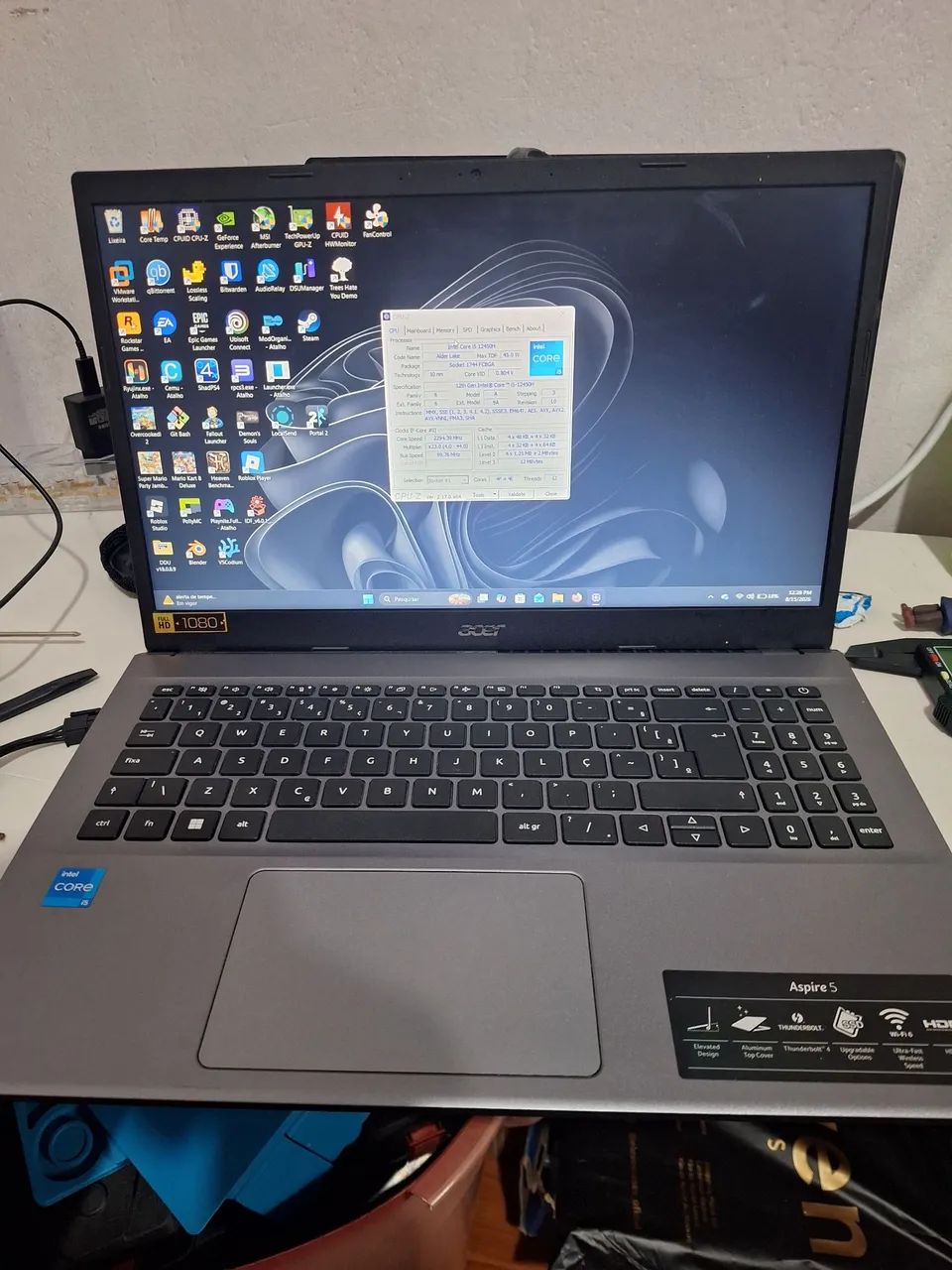 Notebook Acer i5-12450H 12GB RAM
