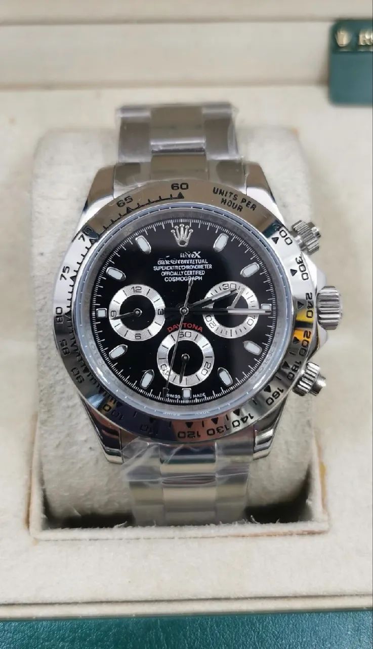 Rolex Daytona Panda 40mm Automático Premium AAA+ Aço - Foto 3