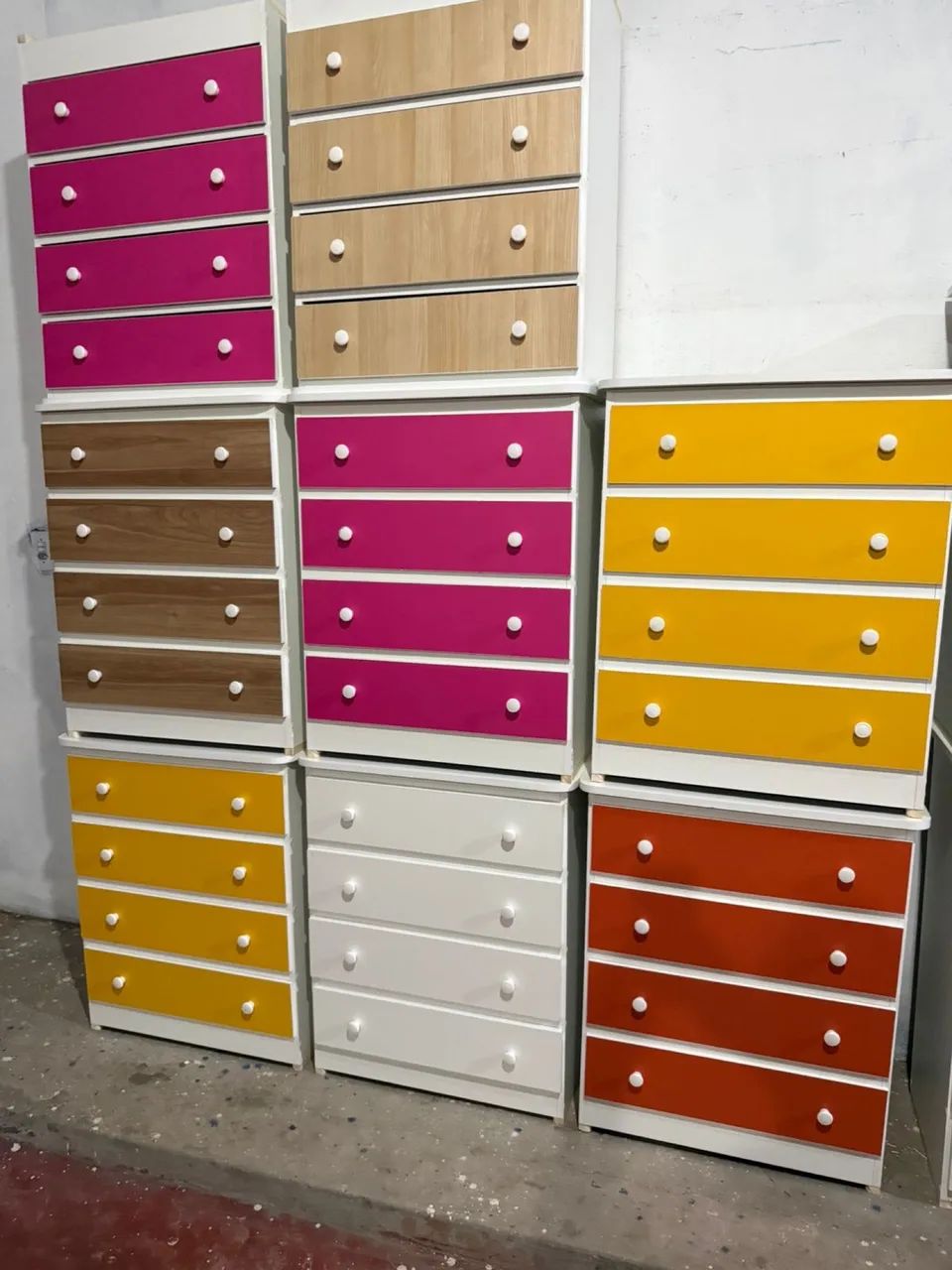 Cômodas MDF 4 Gavetas 85x65x40 (Entregamos)