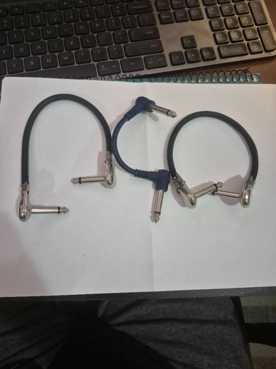Kit 8 Cabos para pedais/pedal (patch cables) - Foto 3