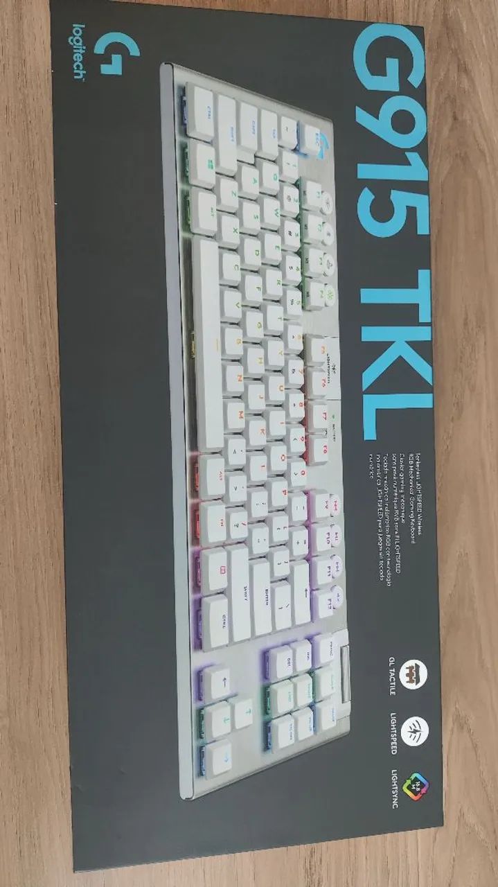 Teclado Logitech G915 TKL Branco - Foto 4