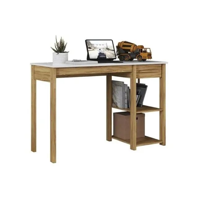 Mesa de Estudo com Gaveta, 100% MDF - Peroba - Foto 3