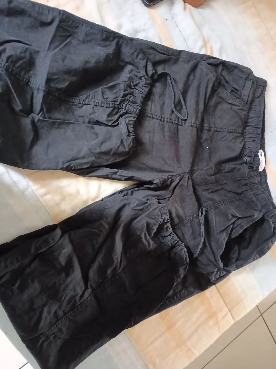 Calça cargo preta Zara  - Foto 5