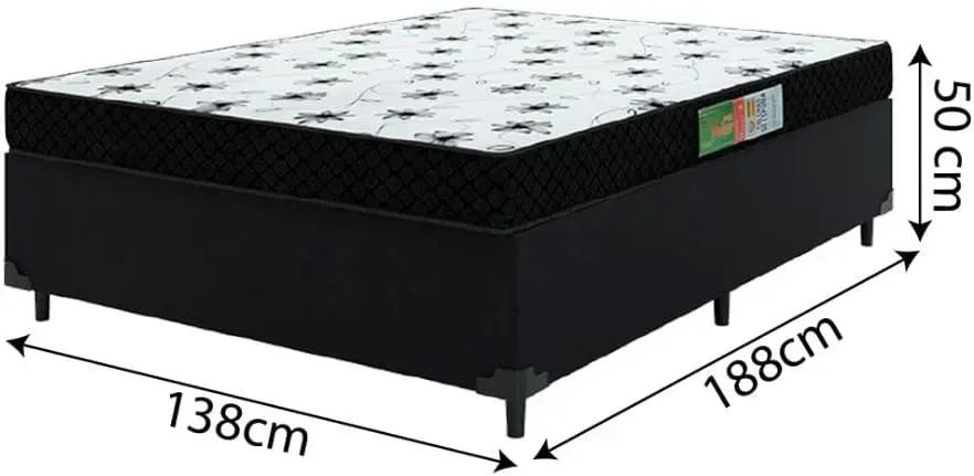 (FRETE GRÁTIS) Conjunto Base com Colchão D20 Casal - Foto 2