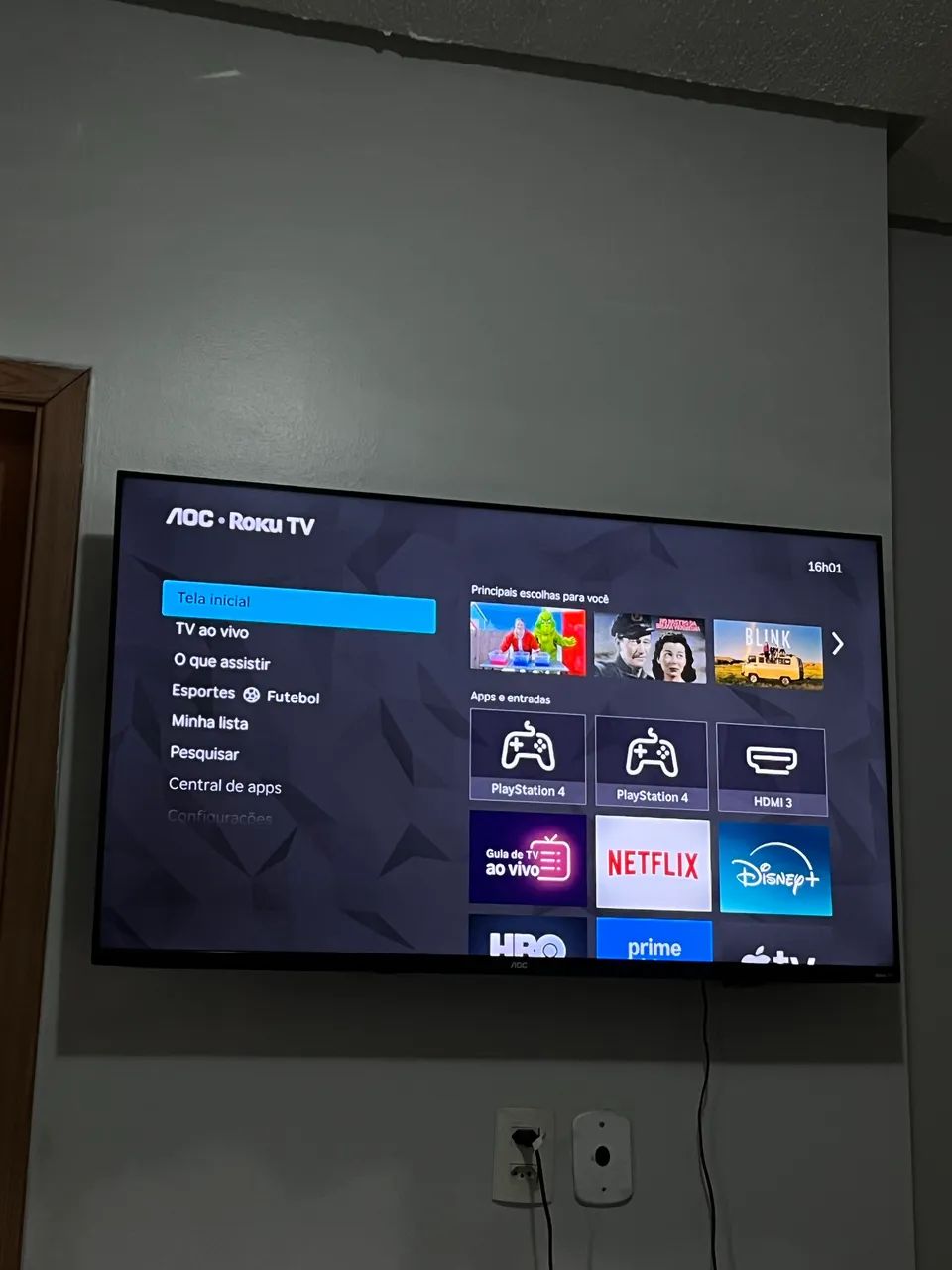 Smart TV AOC Roku 50 Polegadas 4K UHD - Excelente Estado - Foto 3