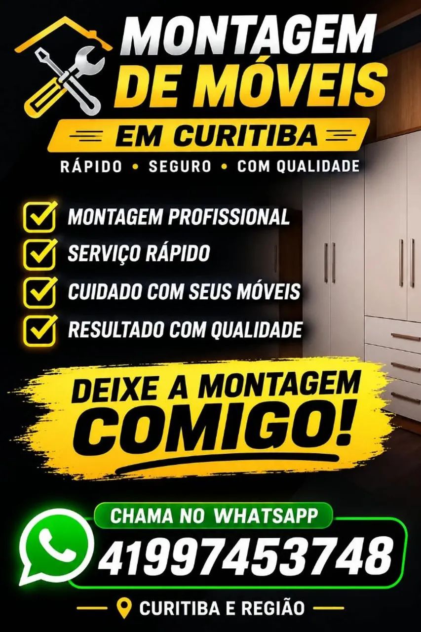 Montador de móveis e serviço gerais 