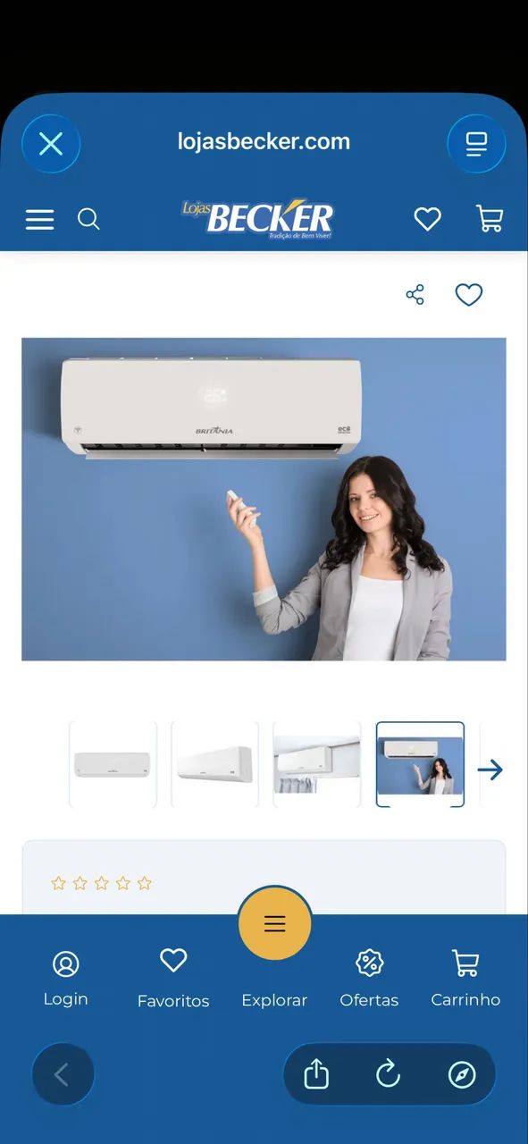 Ar condicionado Britânia 220v