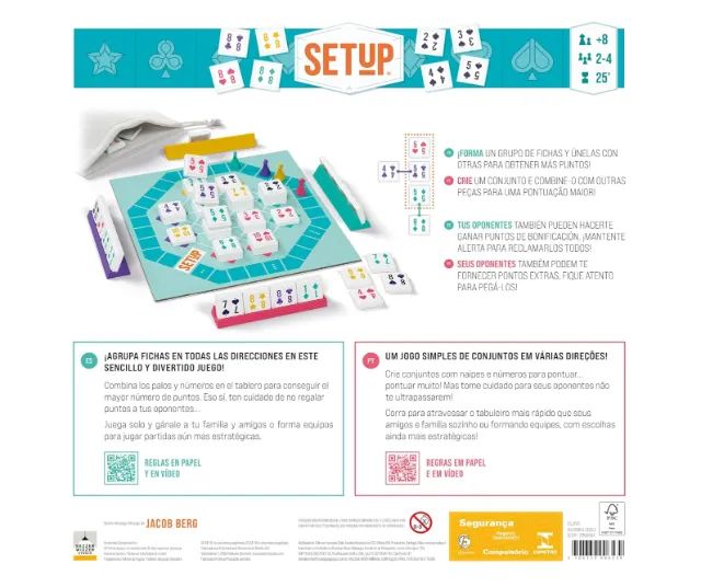 Asmodee SETUP Jogo de Tabuleiro para Amigos 2 a 4 Jogadores 8+ Partidas de até 20 Min - Foto 5