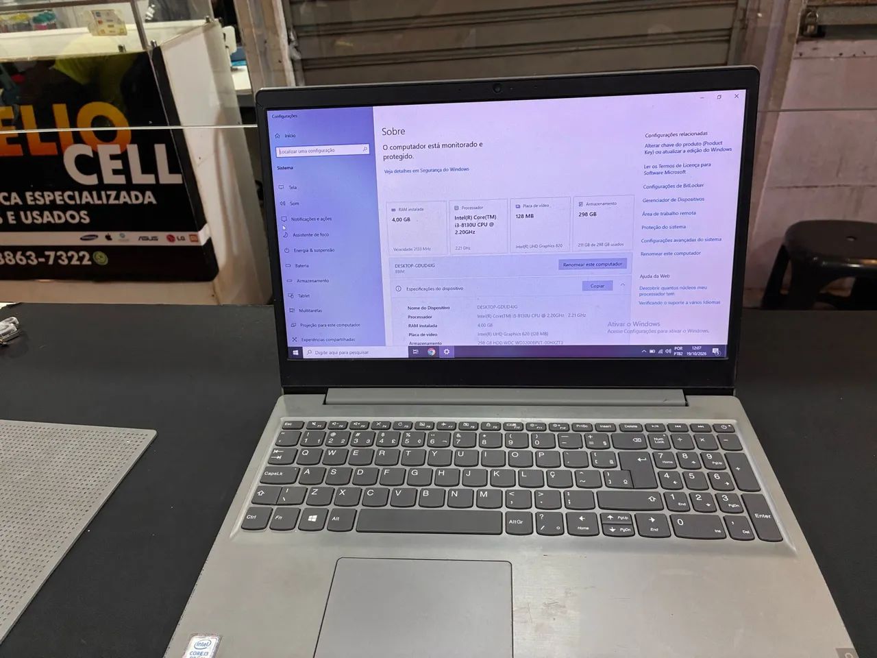 Notebook Lenovo 15,6 polegadas - Foto 4