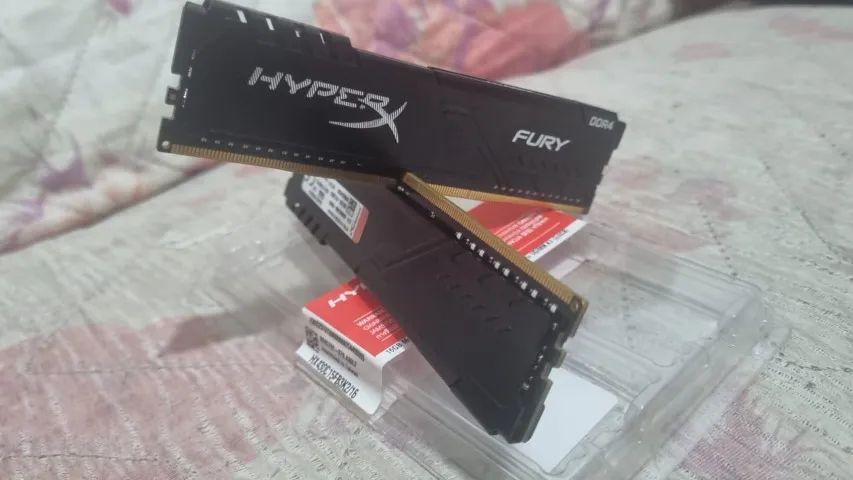 MEMÓRIA RAM HYPERX FURY 16GB (2x8GB) DDR4 3000MHZ NA CAIXA